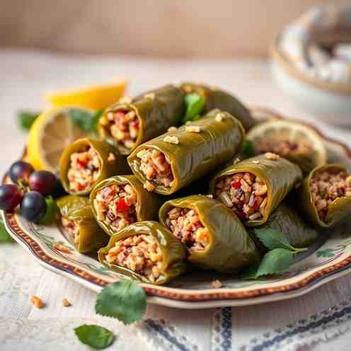 Cyprus Dolmades - Stuffed Grape Leaves Recipe
